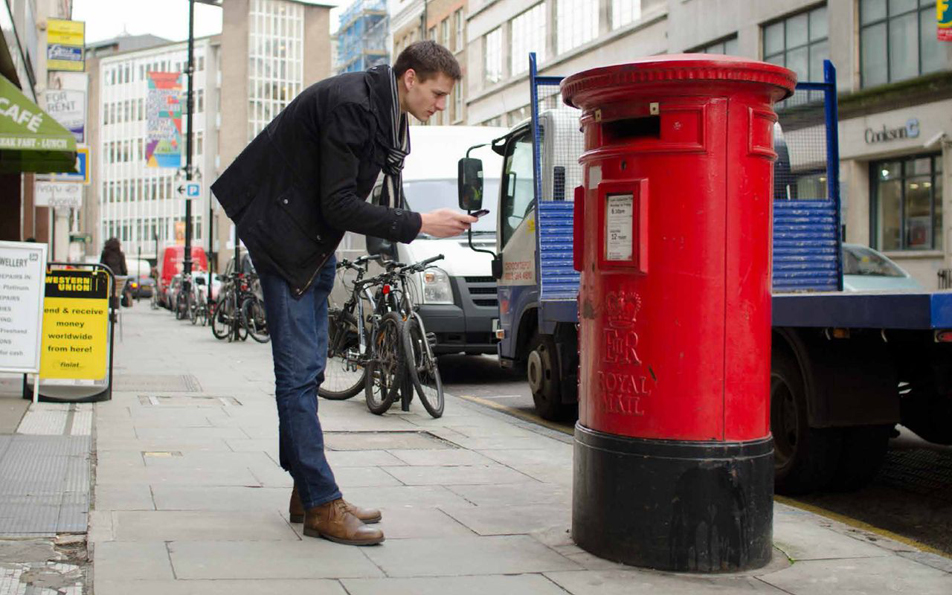 looking at postbox